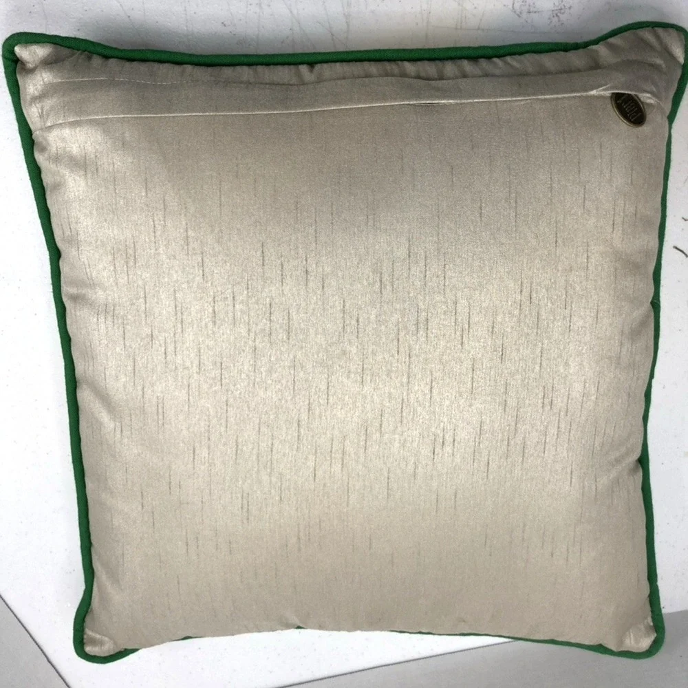 Vtg Pier 1 Merry Christmas Embroidered Pillow Dogs In Red‎ Truck 16x16